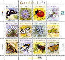 266777 MNH MARSHALL Islas 2011 VIDA EN EL JARDIN - Spiders