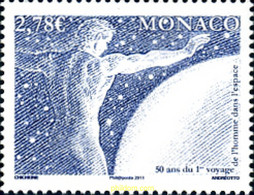 270636 MNH MONACO 2011 CINCUENTENARIO DEL PRIMER HOMBRE AL ESPACIO - Andere & Zonder Classificatie