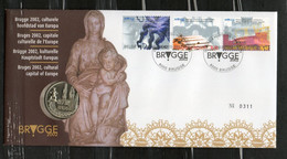 Année 2002 : 3058-3060 - Numisletter : Bruges 2002. Capitale Culturelle De L'Europe - Numisletters
