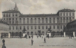 TORINO PIAZZA CASTELLO E PALAZZO REALE 1920 ANIMATA - Palazzo Reale