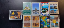 Cartes à Jouer. Lot De 8 Jeux De Cartes. Paris, Egypte, Normandie, Corfou, Turquie, Canarie... - 54 Carte