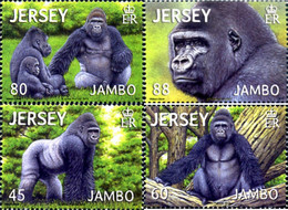 288397 MNH JERSEY 2012 GORILAS - Chimpansees