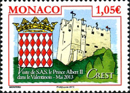 304021 MNH MONACO 2013 ESCUDO Y CASTILLO - Otros & Sin Clasificación