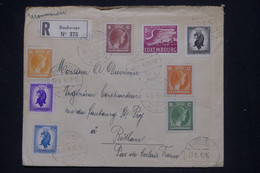 LUXEMBOURG - Enveloppe En Recommandé De Bascharage Pour La France En 1945, Affranchissement Varié - L 141522 - Briefe U. Dokumente