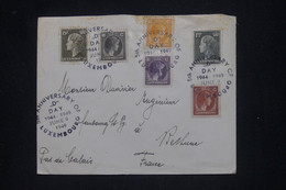 LUXEMBOURG - Oblitération Temporaire Sur Le D Day Sur Enveloppe De Luxembourg Pour La France En 1949 - L 141532 - Storia Postale