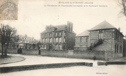 St Hilaire Du Harcouet * Le Pensionnat De L'immaculée Conception Et Le Boulevard Gambetta * école * Enfant - Saint Hilaire Du Harcouet