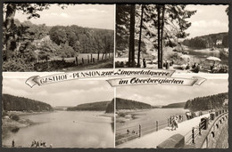 Lingese Talsperre Bei Marienheide Oberbergischer Kreis 1954 Privatkarte Gasthof Pension Lingesetalsperre Ansichtskarte - Marienheide