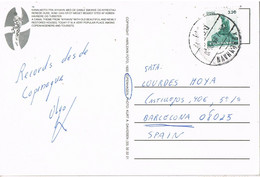 49068. Postal KOBENHAVN (Dannmark) Dinamarca 1989. Vista Canal De Copenhague - Lettres & Documents