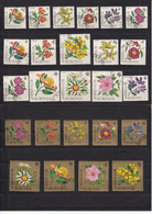 BURUNDI - 1966 - O / FINE CANCELLED - FLOWERS , FLEURS , BLUMEN , FLORES  Mi. 217/41   Yv. 172/86 + PA 25/33 - Usados