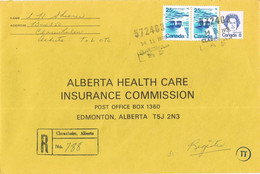 49071. Carta Certificada CLARESHOLM (Alberta) Canada 1976 To Edmonton - Lettres & Documents