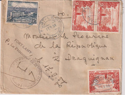 TCHAD-ENV.TP DES AEF N°234 & 235-CAD FORT-LAMY-17/9-1958 POUR DRAGUIGNAN-FRANCE-PROCUREUR DE LA REPUBLIQUE - Lettres & Documents