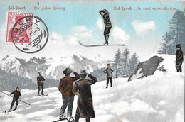 WINTERSPORT ► Un Saut Extraordinaire, Ein Guter Sprung Anno 1910 - Port