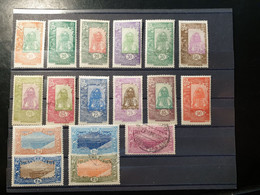 Côte Des Somalis 1925 N°Y&T 122 à 136 Série Complète Mélange Neuf * Avec Charnière Et Oblitéré - Autres & Non Classés