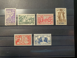 Côte Des Somalis 1937 N°Y&T 141 à 146 Série Complète Mélange Neuf * Avec Charnière - Sonstige & Ohne Zuordnung