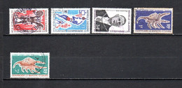 Nueva Caledonia   1970-71  .-  Y&T  Nº   375/376-377-379/380 - Used Stamps