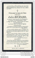 VANCE ..-- Mr Jules RICHARD , Né En 1876 , Décédé En 1916 . - Etalle