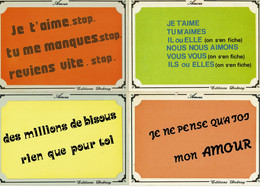 4 Cartes Postales - SERIE AMOUR - Editions Dubray - N° F10 - F12 - F20 - F24 - Humor