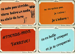 4 Cartes Postales - SERIE AMOUR - Editions Dubray - N° F14 - F18 - F21 - F23 - Humour