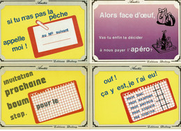 4 Cartes Postales - SERIE AMITIES - Editions Dubray - N° F16 - F17 - F22 - F26 - Humour