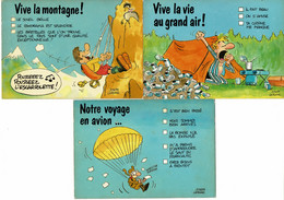 3 Cartes Postales Humoristiques - VIE AU GRAND AIR - Editions Rhodania - N° 91981 - 91982 - 91983 - Humor