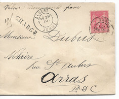 PM332/ TP Semeuse S/L. CHARGE Valeur 200 Frs Obl. Albert  Date ? > Arras - Brieven En Documenten