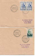 PM334/ TP 945/950 FDC Premier Jour 9/7/1953 Diverses Oblitérations - 1950-1959