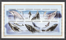 Togo 1997, Whale, Dolphins, 6val In BF IMPERFORATED - Dauphins