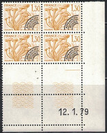 PREO - CHAMPIGNON - N°160 - BLOC DE 4 - COIN DATE - DU 12-1-1879 - COTE 7€50 - Precancels