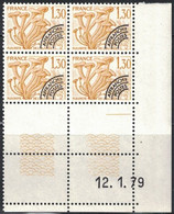 PREO - CHAMPIGNON - N°160 - BLOC DE 4 - COIN DATE - DU 12-1-1879 - COTE 7€50 - Precancels