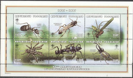 Togo 1997, Scout, Insects, Ant, Spider, 6val In BF - Ragni