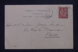 CHINE  - Affranchissement Mouchon Sur Carte Postale De Pékin Pour La France En 1907 - L 141573 - Covers & Documents