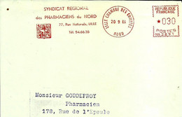 Lettre  EMA Secap Na 1966 Syndicat  Pharmatiens Du Nord Metier 59 Lille  A12/38 - Pharmacy