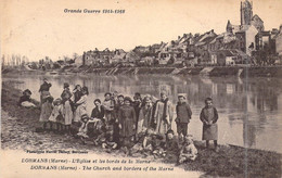 FRANCE - 51 - Dormans - L'église Et Les Bords De La Marne - Grande Guerre 1914-1918 - Carte Postale Ancienne - Dormans