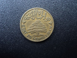 LIBAN SOUS MANDAT FRANÇAIS * : 5 PIASTRES  1933  G.29 / KM 5.2    TTB - Liban