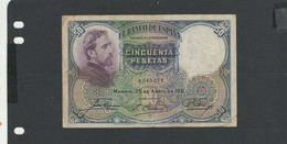 ESPAGNE - Billet 50 Pesetas 1931 TB/F Pick-082 § 076 - 50 Peseten