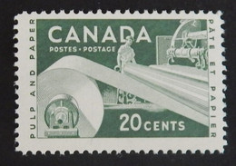 CANADA YT 289 NEUF**MNH "INDUSTRIE DU PAPIER" ANNÉE 1956 - Ongebruikt