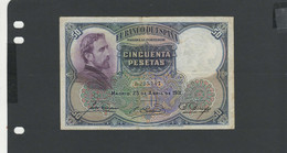 ESPAGNE - Billet 50 Pesetas 1931 TTB/VF Pick-082 § 187 - 50 Pesetas