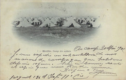 MILITARIA - BIVILLE - Camp Des Soldats - Carte Postale Ancienne - Regimientos