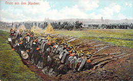 MILITARIA - Gruss Aus Dem Manover - Illustration Non Signée - Carte Postale Ancienne - Autres & Non Classés