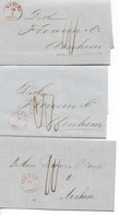 PM338/ Nederland 5 Brieven Met Inhoud Nykerk 1858 - 1859 / Nymegen > Arnhem Aankomst Stempels - Briefe U. Dokumente