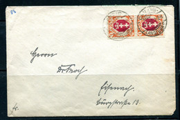 Germany/Poland Danzig 1921 Cover Pair Mi 83 2 M 14725 - Lettres & Documents
