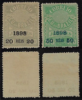Brazil Year RHM-126/127 Stamps For Newspaper Overprinted 20 & 50 Réis Unused (catalog US$37) - Ungebraucht