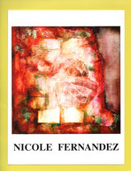 ART . 34 - PÉZENAS . GALERIE L'ATHANOR . NICOLE FERNANDEZ . " UN VOYAGE DANS LA MÉMOIRE " - Réf. N°347F - - Programme