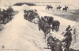 MILITARIA -L'artillerie Montée Et Les Obstacles - Demi Tour Dans Un Chemin étroit - Carte Postale Ancienne - Otros & Sin Clasificación