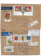 PM340/ Kibris Türk 13 Registered Cover  70s & 80s Of Which Europa Stamps > Belgium Roux - Lettres & Documents