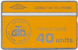 Gibraltar - GNC - L&G - GTD Old Logo - 909A - 1990, 40Units, 9.600ex, Mint - Gibraltar