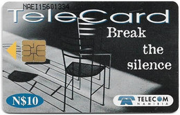 Namibia - Telecom Namibia - Break The Silence, Two Women, Solaic, 2000, 10$, Used - Namibië