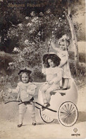 ENFANTS - Carrosse Coquille D'œuf - Joyeuses Pâques - Cocher - Carte Postale Ancienne - Scènes & Paysages