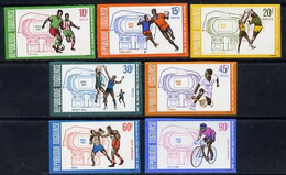 Togo 1969, Sports, Football, Basketball, Tennis, Cycling, 6val IMPERFORATED - Volley-Ball