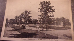 92   COLOMBES LE NOUVEAU JARDIN PUBLIC 1938 - Colombes